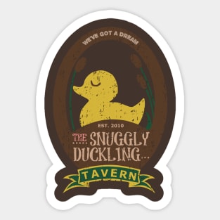 Tangled Snuggly Duckling Tavern Sticker